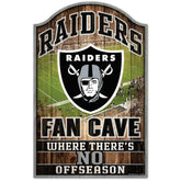 Las Vegas Raiders WinCraft NFL Fan Cave Wood Sign - Taass sale