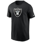 Las Vegas Raiders Nike Essential Logo NFL T-Shirt Black - Taass for sale