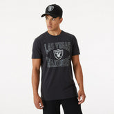 Las Vegas Raiders Team Arch New Era NFL T-Shirt Charcoal - Taass sale