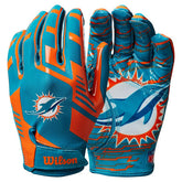 Miami Dolphins Wilson Stretch-Fit NFL Receivers Gloves - Taass US