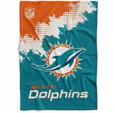 Miami Dolphins Corner Fleece NFL Blanket - Taass online