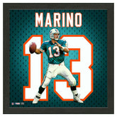 Dan Marino #13 Miami Dolphins Impact Jersey Framed NFL Photo - Taass online
