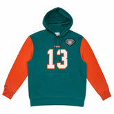 Dan Marino #13 Miami Dolphins N&N Player NFL Hoodie Aqua - Taass for sale