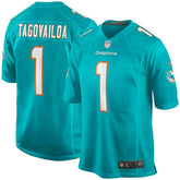 Tua Tagovailoa #1 Miami Dolphins Nike Game NFL Football Jersey Aqua - Taass near me