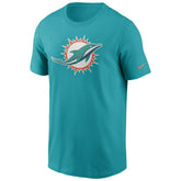 Miami Dolphins Nike Essential Logo NFL T-Shirt Aqua - Taass near me