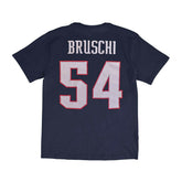 Tedy Bruschi #54 New England Patriots Mitchell & Ness NFL T-Shirt Navy - Taass for sale