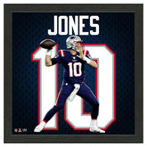 Mac Jones #10 New England Patriots Impact Jersey Framed NFL Photo - Taass US