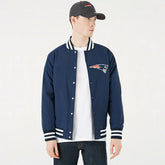 New England Patriots Wordmark New Era NFL Bomber Jacket - Taass near me