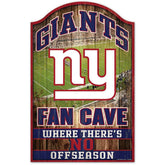 New York Giants WinCraft NFL Fan Cave Wood Sign - Taass online