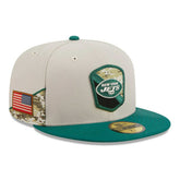 New York Jets 2023 NFL Salute to Service New Era 59FIFTY Fitted Cap - Taass for sale
