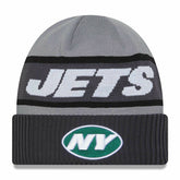 New York Jets 2023 NFL Sideline New Era Tech Knit Beanie Gray - Taass US