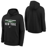 New York Jets NFL Team Stripes Nike Club Hoodie (YOUTH) - Taass online