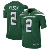 Zach Wilson #2 New York Jets Nike Game NFL Football Jersey Green - Taass sale