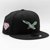 Philadelphia Eagels NFL 75th Anniversary New Era 9FIFTY Snapback NFL Cap Black - Taass discount