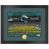 Philadelphia Eagles Team Stadium Bronze Coin Framed NFL Photo - Taass US