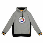Pittsburgh Steelers Pinnacle Mitchell & Ness NFL Heavyweight Fleece Hoodie - Taass near me