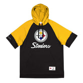Pittsburgh Steelers Mitchell & Ness Cut Sleeves Fleece Short Sleeve NFL Hoodie - Taass online
