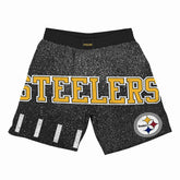 Pittsburgh Steelers Jumbotron Throwback Mitchell & Ness NFL Shorts Black - Taass discount