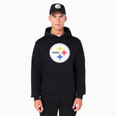 Pittsburgh Steelers Logo Hoodie NFL Sweatshirt Black - Taass for sale