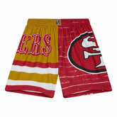 San Francisco 49ers Mitchell & Ness Jumbotron 3.0 NFL Shorts - Taass discount