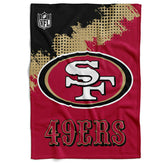San Francisco 49ers Corner Fleece NFL Blanket - Taass discount