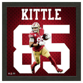 George Kittle #85 San Francisco 49ers Impact Jersey Framed NFL Photo - Taass sale