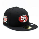 San Francisco 49ers Super Bowl XXIV New Era 59FIFTY Fitted NFL Cap Black - Taass near me