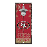 San Francisco 49ers NFL Bottle Opener Sign - Taass discount