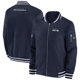 Seattle Seahawks NFL Sideline Nike Coach Bomber Jacket - Taass discount