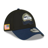 Seattle Seahawks 2022 NFL On-Field Salute to Service New Era 39THIRTY Flex Cap - Taass online