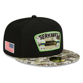Seattle Seahawks 2021 NFL On-Field Salute to Service New Era 59FIFTY Fitted Cap - Taass sale