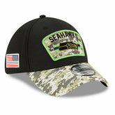 Seattle Seahawks 2021 NFL On-Field Salute to Service New Era 39THIRTY Flex Fit Cap - Taass discount
