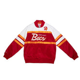 Tampa Bay Buccaneers Mitchell & Ness Script Heavyweight Satin NFL Jacket - Taass online