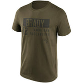 Tom Brady Tampa Bay Buccaneers Camo Fashion NFL T-Shirt Kahki - Taass near me