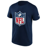 NFL Shield Logo Football T-Shirt Navy - Taass online