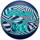 Wilson NBA DRV Plus Dazzle Camo Outdoor Basketball Blau (Size 7) - Taass US