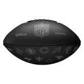 Wilson NFL All Team Logos Black Full Size Football - Taass US