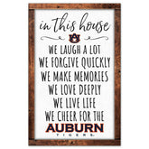 Auburn Tigers In This House NCAA Wood Sign - Taass near me