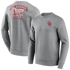 Oklahoma Sooners Boomer Sooner Crew Sweatshirt Gray - Taass US