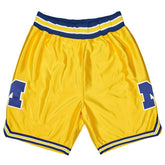 Michigan Wolverines 1991-92 Mitchell & Ness Authentic NCAA Shorts Yellow - Taass discount