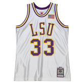 Shaquille O'Neal #33 LSU Tigers 1990-91 Mitchell & Ness Authentic NCAA Jersey White - Taass for sale