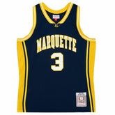 Dwyane Wade #3 Marquette University 2002-03 Mitchell & Ness Swingman NCAA Jersey Navy - Taass US