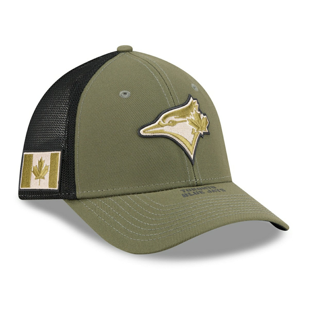 Toronto Blue Jays 2026 MLB Armed Forces 39THIRTY M-Crown Flex Cap Olive - Taass online