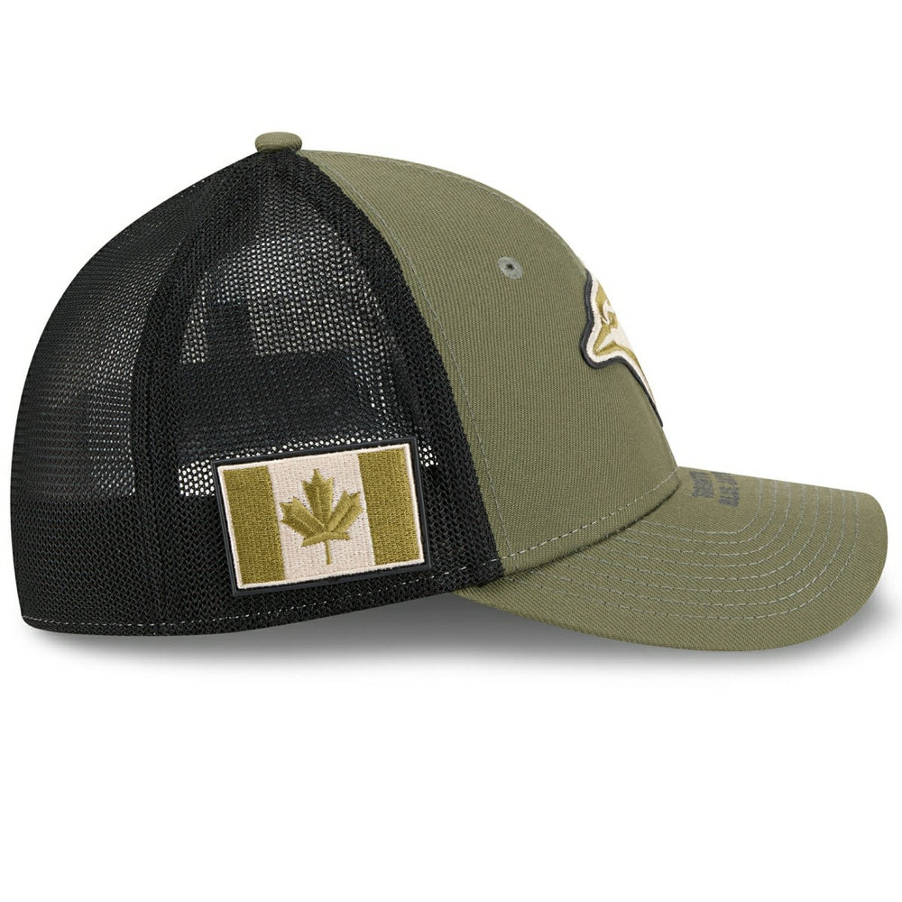Toronto Blue Jays 2026 MLB Armed Forces 39THIRTY M-Crown Flex Cap Olive - Taass online