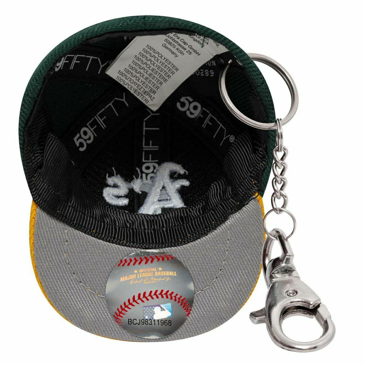 Athletics MLB Mini Cap Mini Cap Key Chain Green - Taass discount