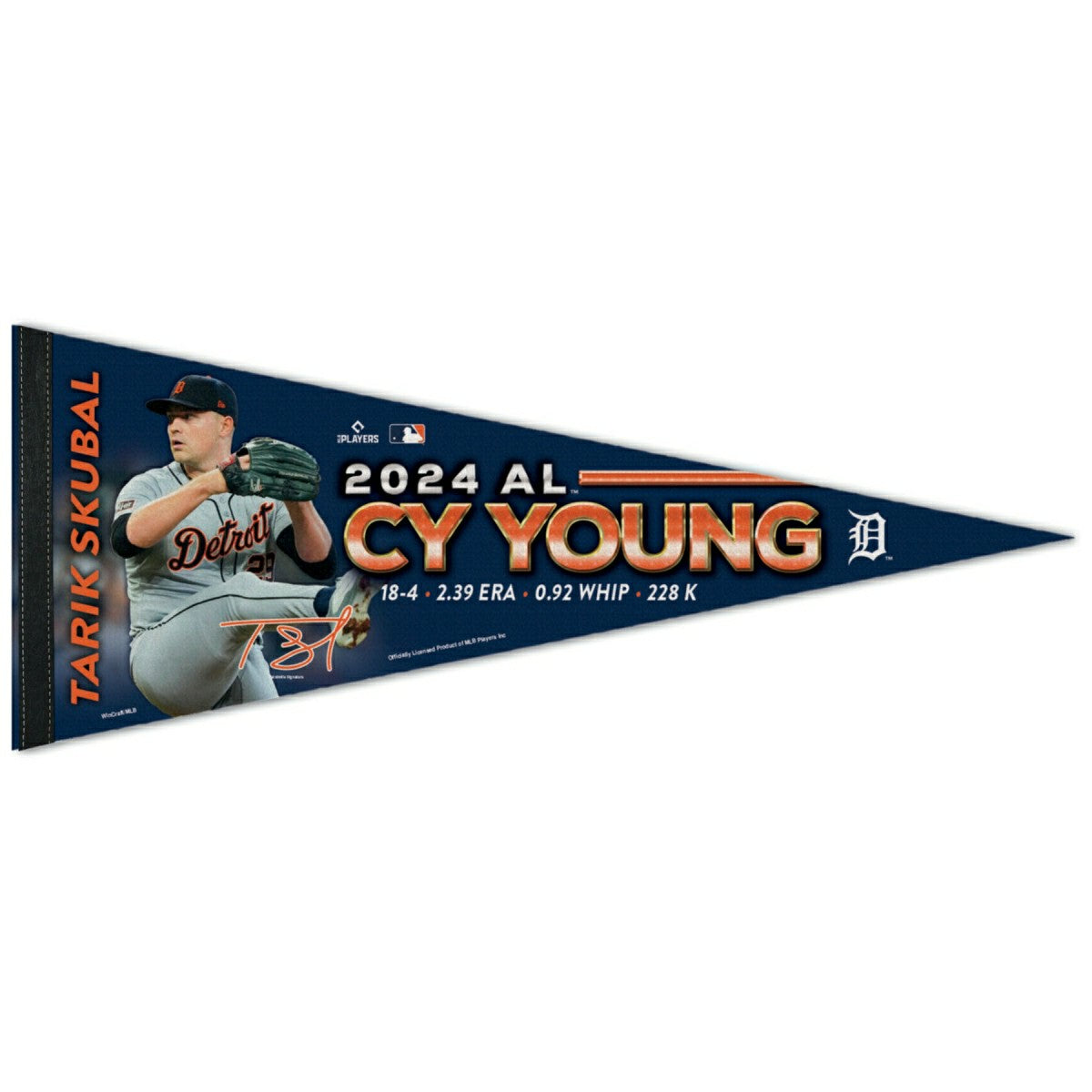 Tarik Skubal Detroit Tigers Cy Young Award Premium MLB Pennant - Taass for sale
