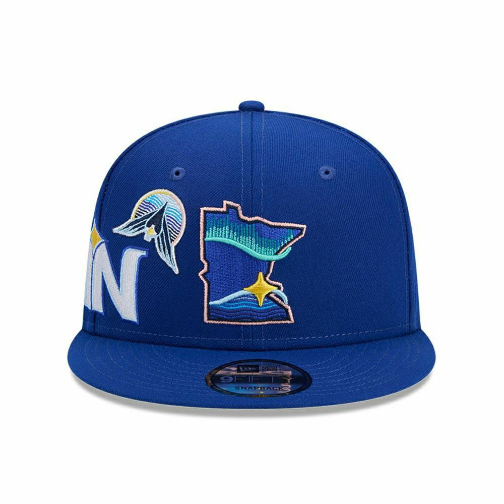 Minnesota Twins FP586 City Connect New Era 9FIFTY Snapback Cap Blue - Taass for sale