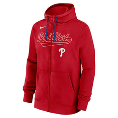 Philadelphia Phillies Knockout Script MLB Full-Zip Hoodie Red - Taass discount