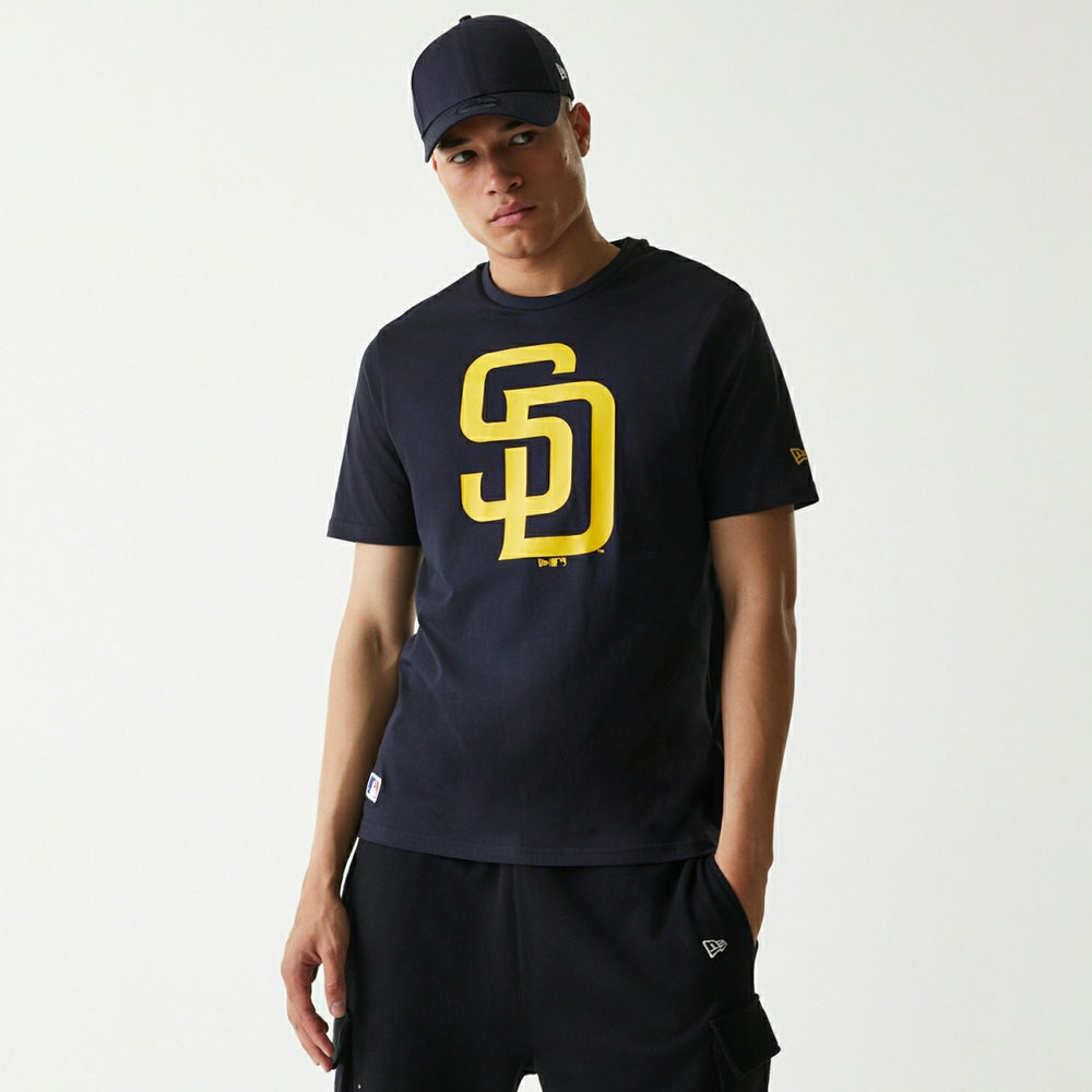 San Diego Padres Team Logo New Era MLB T-Shirt Navy - Taass sale