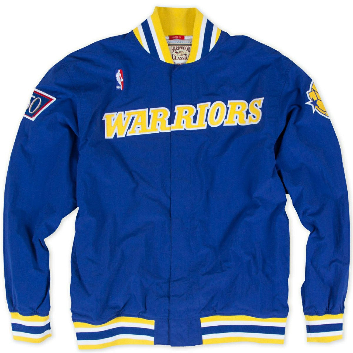 Golden State Warriors 1996-97 Authentic Warm Up NBA Jacket Blue - Taass for sale